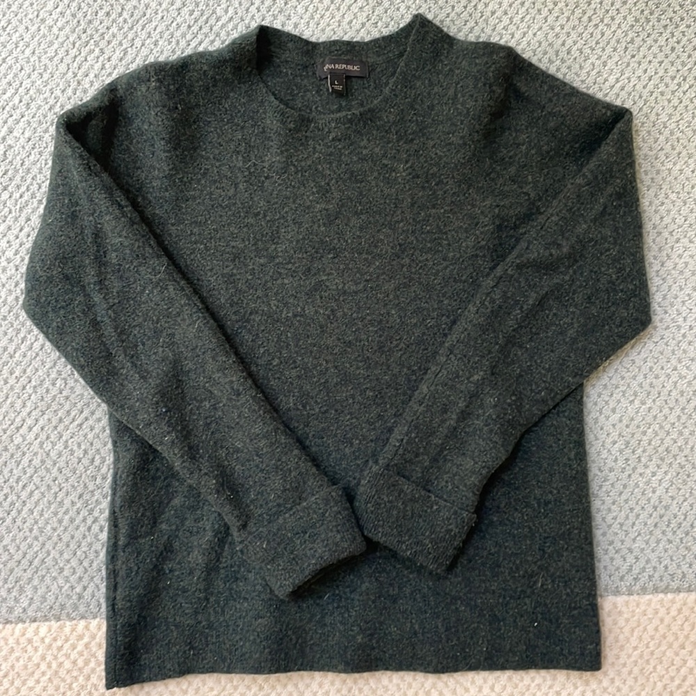Banana Republic Green Wool Sweater